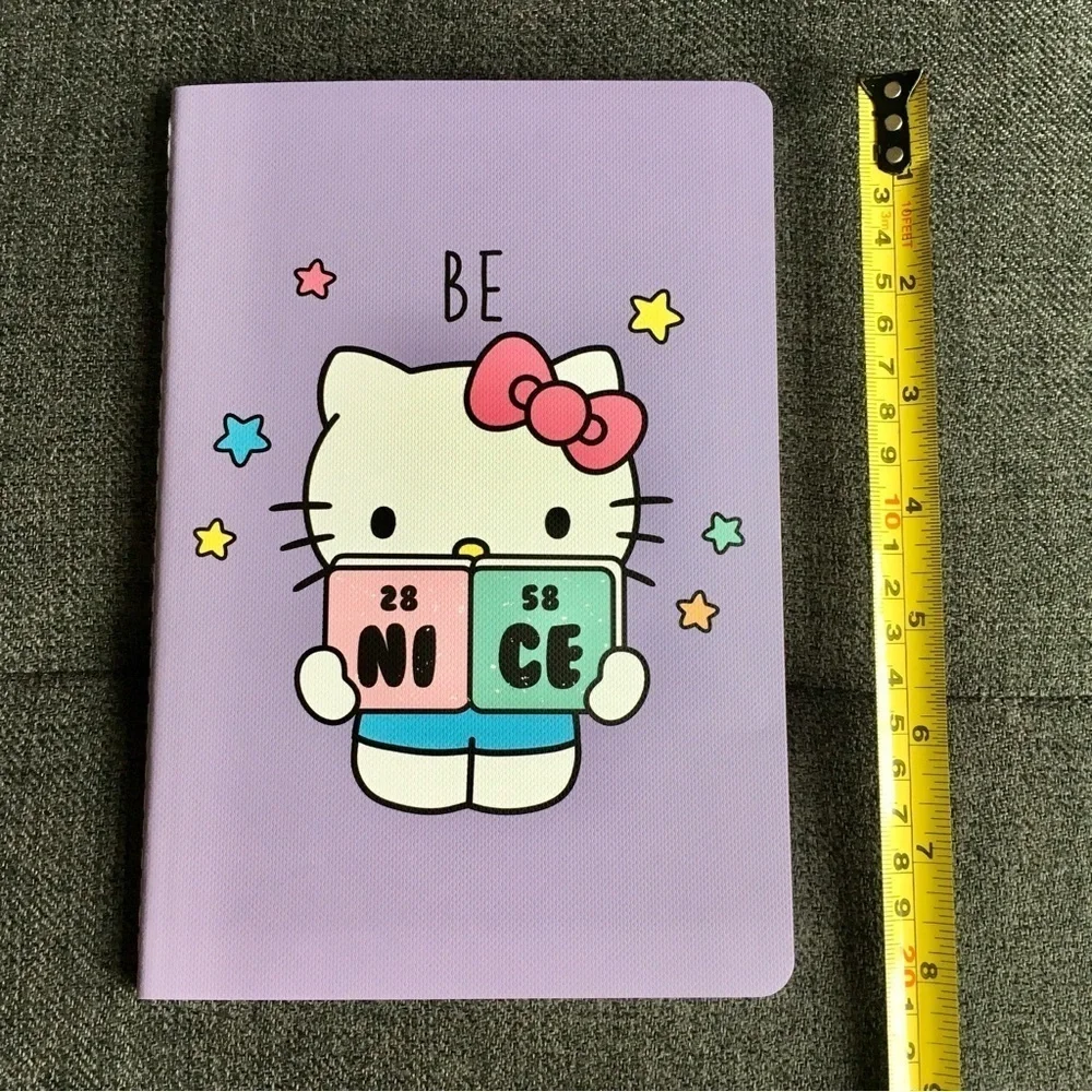 Hello Kitty “BE NICE” Notebook, Purple, 80 lined pages